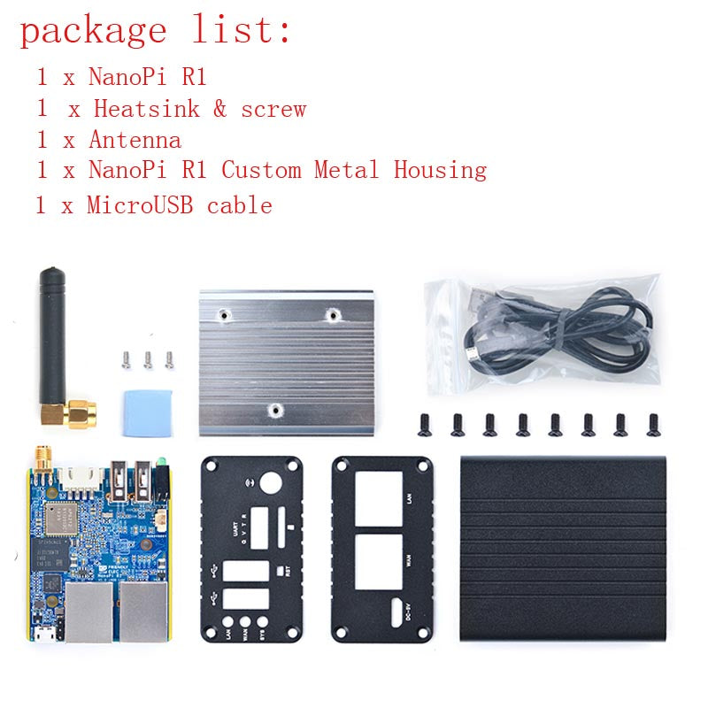 Nanopi R1 Dual-screen internet of things IoT router, support open source Ubuntu and OpenWrt Custom PCB pcba smartlock customize
