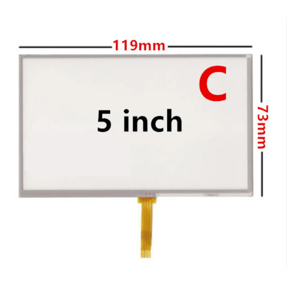 Custom 10Pcs/Lot 4.3/5 Inch Universal Resistance Digitizer Touch Screen Panel Glass For GPS Navigation MP3 Replacement Parts Manufacturer