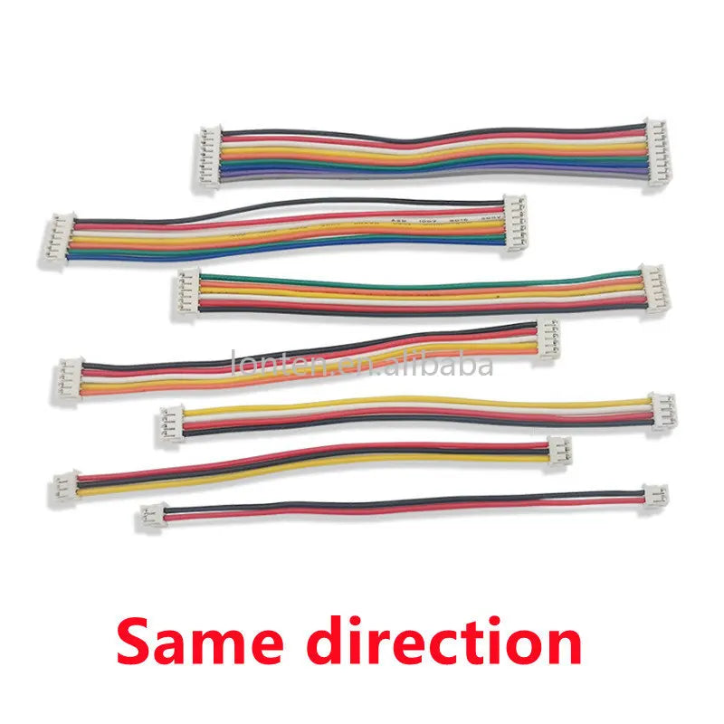 Custom ZH 1.5mm 2/3/4/5/6/7/8/9/10P Double-ended Terminal Line 10CM/15CM/20CM ZH1.5 Same / Reverse Direction Electronic Wire Manufacturer