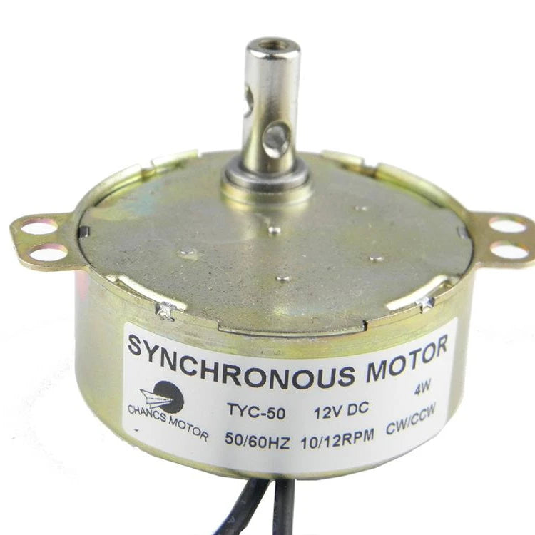 Custom  MOTOR Hot sale TYC50 DC 12V 4W 10-12RPM Synchronous Motor Turntable Gear Box for Microwave Oven Manufacturer