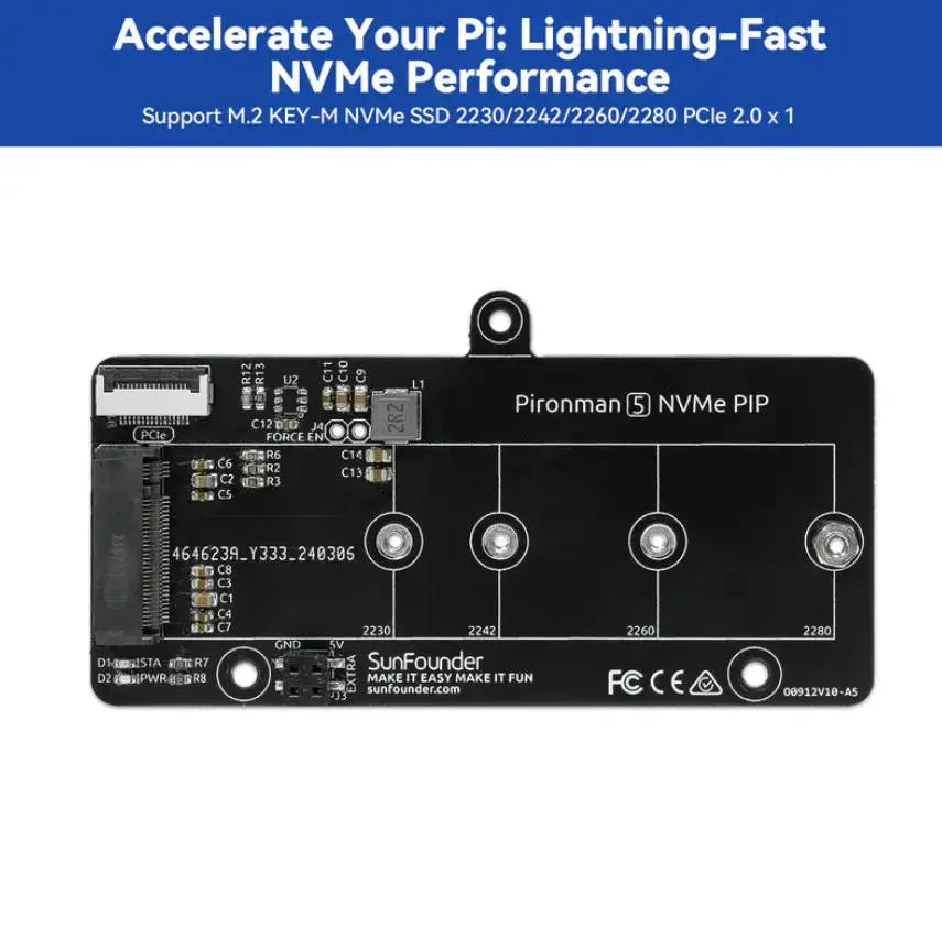 Pironman 5 NVMe M.2 SSD PCIe Mini PC Case for Raspberry Pi 5 (EN/DE/JP Online Documents)Custom