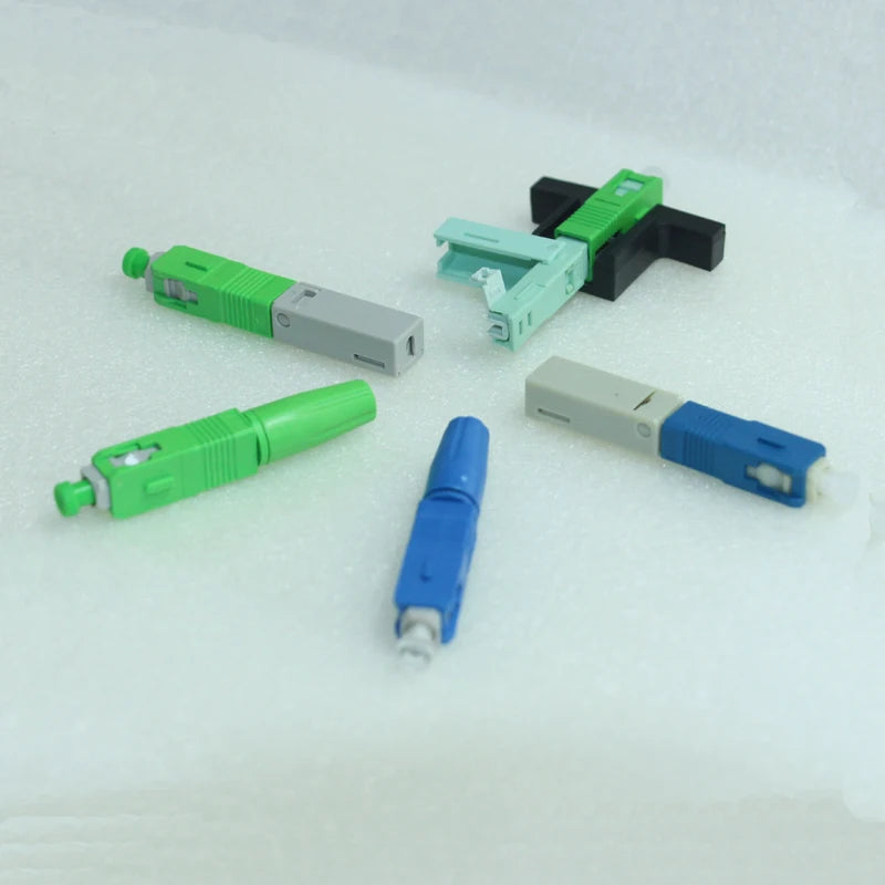 Custom 100PCS SC APC-F4 FTTH Optical fibe quick connector SC APC/UPC FTTH Fiber Optic Fast Connector SC Fiber Assembly connector Manufacturer