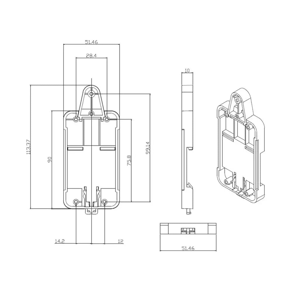 Custom Lonten  DR DIN Rail Tray Adjustable Mounted Rail Case Holder Solution for  Mounted Onto The Guide Track Kit for Switchboard Manufacturer