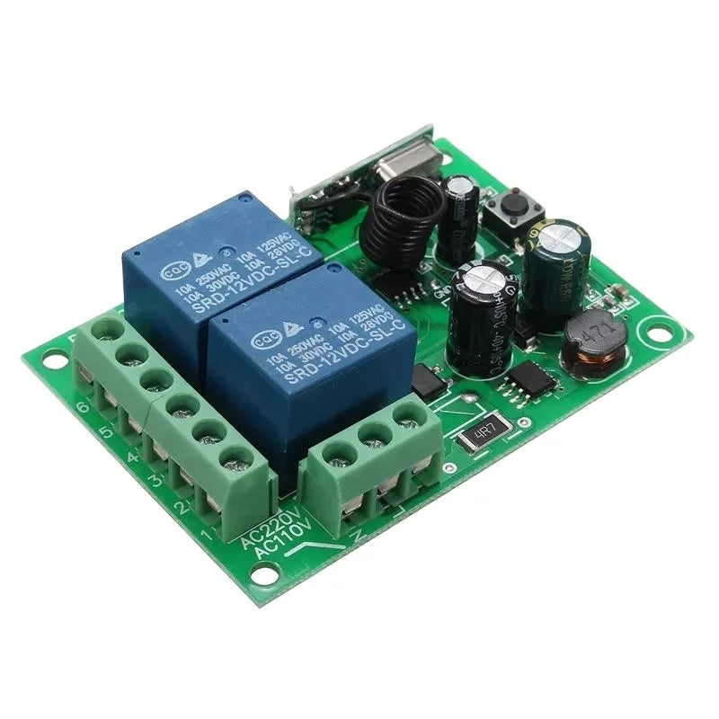 Custom Lonten 315/433Mhz Wireless Remote Control Switch AC 250V 110V 220V 2CH Relay Receiver Module with RF Remote Controls Manufacturer