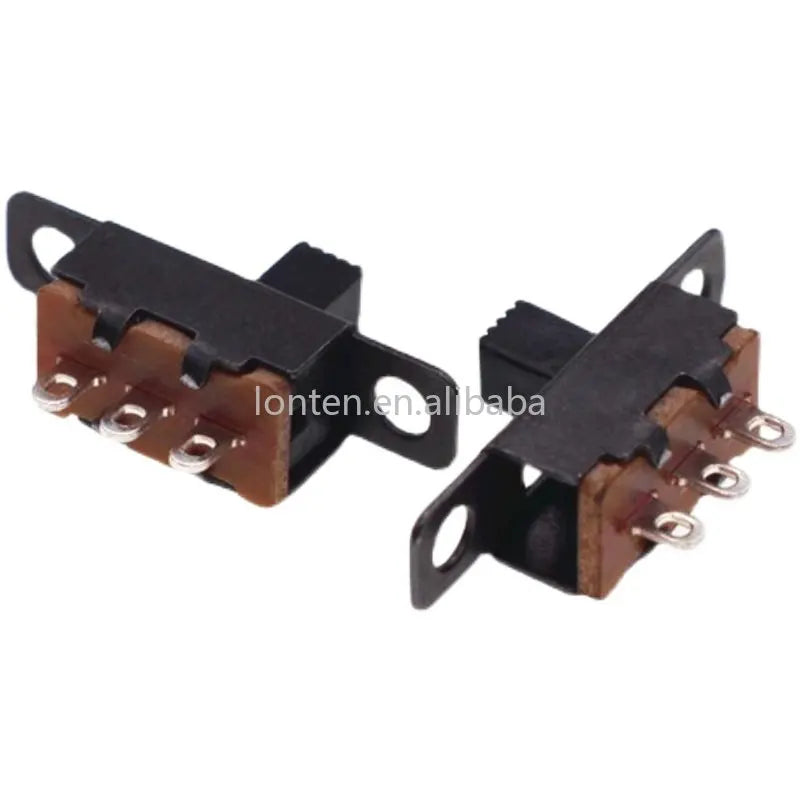 Custom Custom 50Pcs SS12F15 SS12F15VG4 Toggle Switch 3PIN 1P2T Slide Switch Handle high 4mm Manufacturer