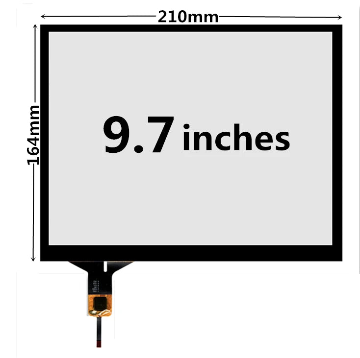 Custom 9.7 Inch 210mm*164mm High Compatibility Universal Industry Capacitive Digitizer Touch Screen Panel Glass Manufacturer