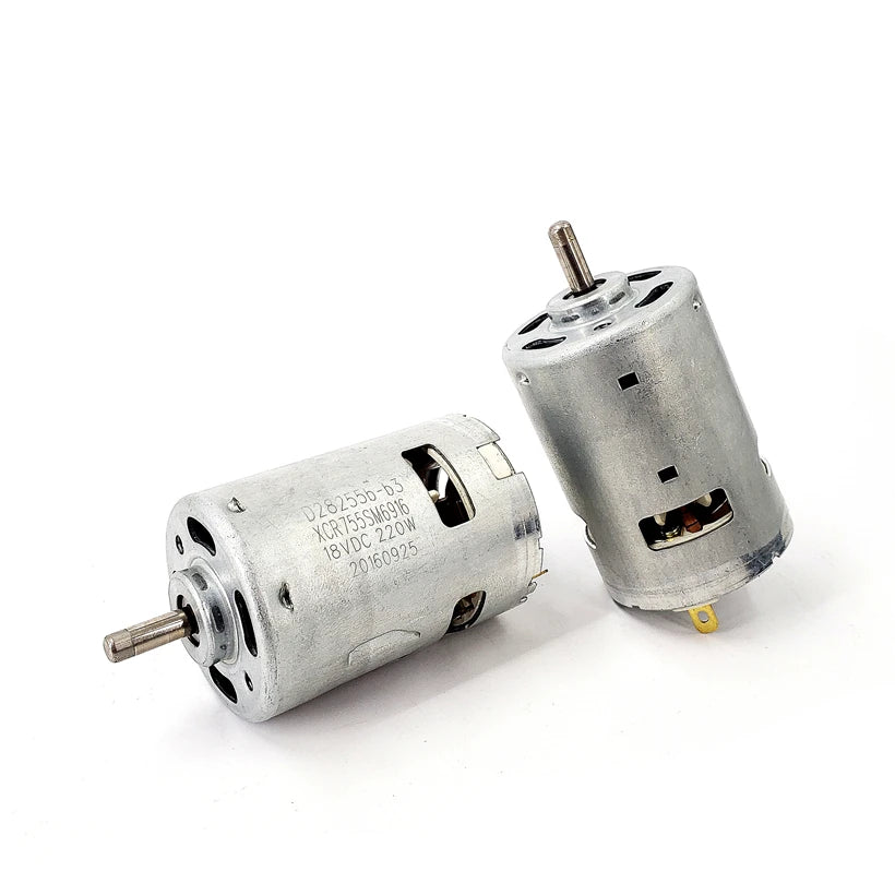 Custom Micro RS755 Motor DC 18V 18000 RPM High Speed Ball Bearing Boat Car Model Electric Tool Electric Drill Meow Motor Manufacturer