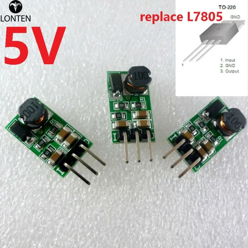 Custom 4012SA_5V*3 3pcs 5W 9V 12V 24V to 5V DC DC Step-Down Buck Converter Module replace TO-220 7805 lm2596 for Pro Mini UNO stm32 Manufacturer