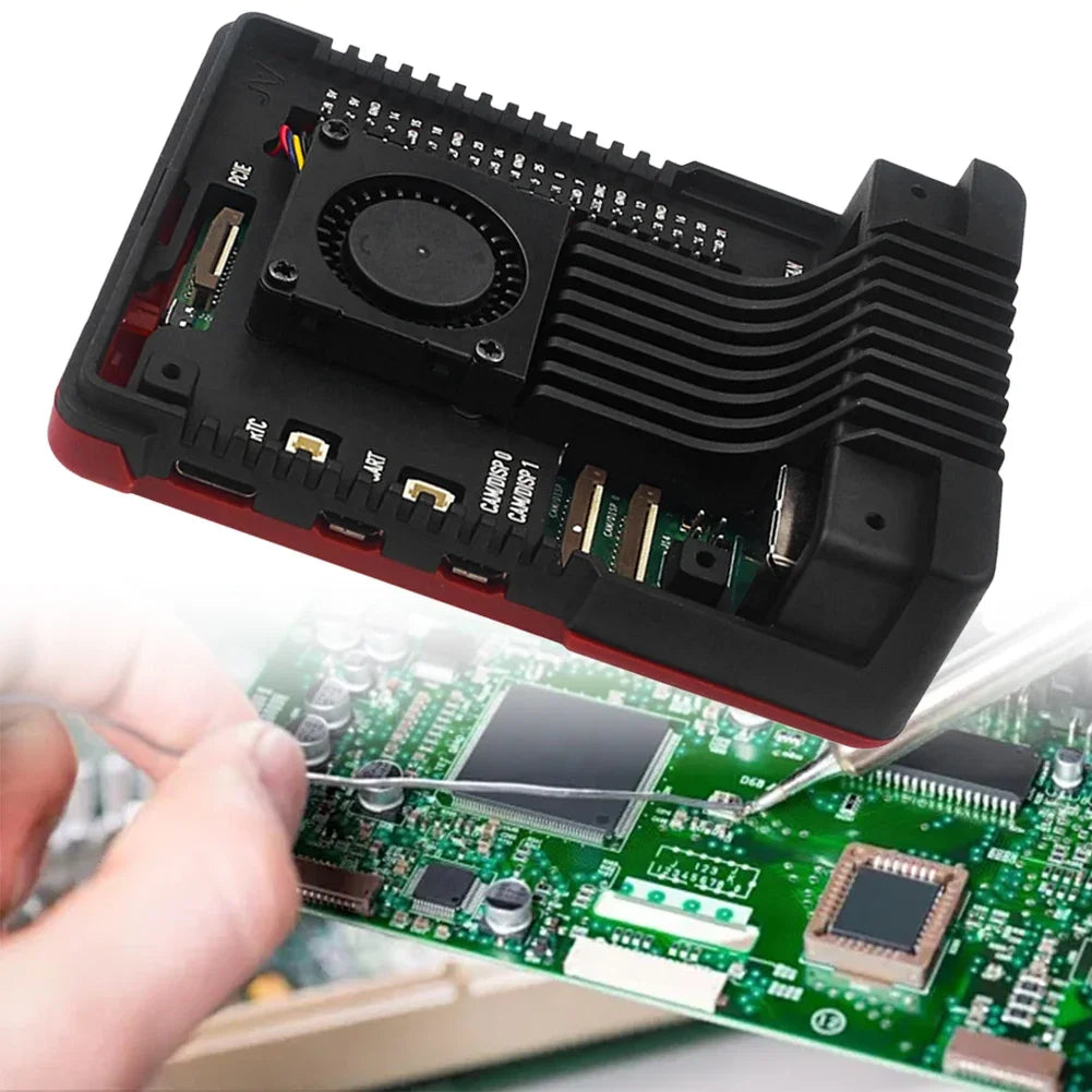 Argon NEO 5 Aluminum Case with PWM Cooling Fan Protective Passive Cooling Case for Raspberry Pi 5 Electronic Components