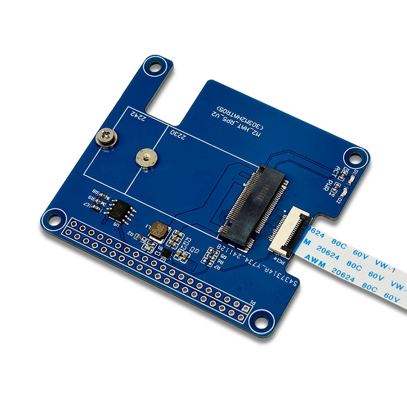 Raspberry Pi 5 M.2 HAT+expansion board AI Kit supports Hailo8L module NVMe solid-state expansion
