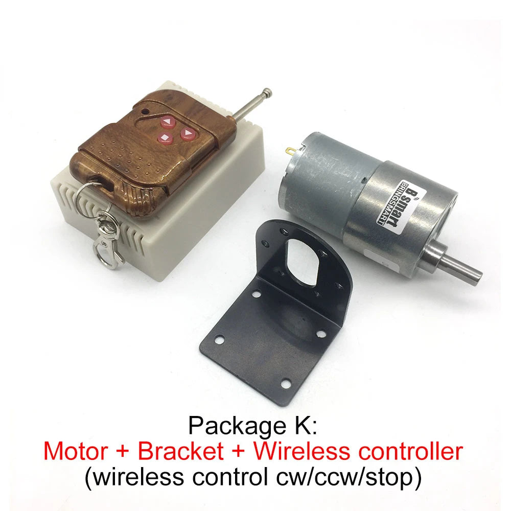 Custom Micro Motor 12V DC 24V Reversed 7-1600RPM Gearbox Speed Control Gears Metal Mini Electric Smart DIY Motor JGB37-3530 Manufacturer