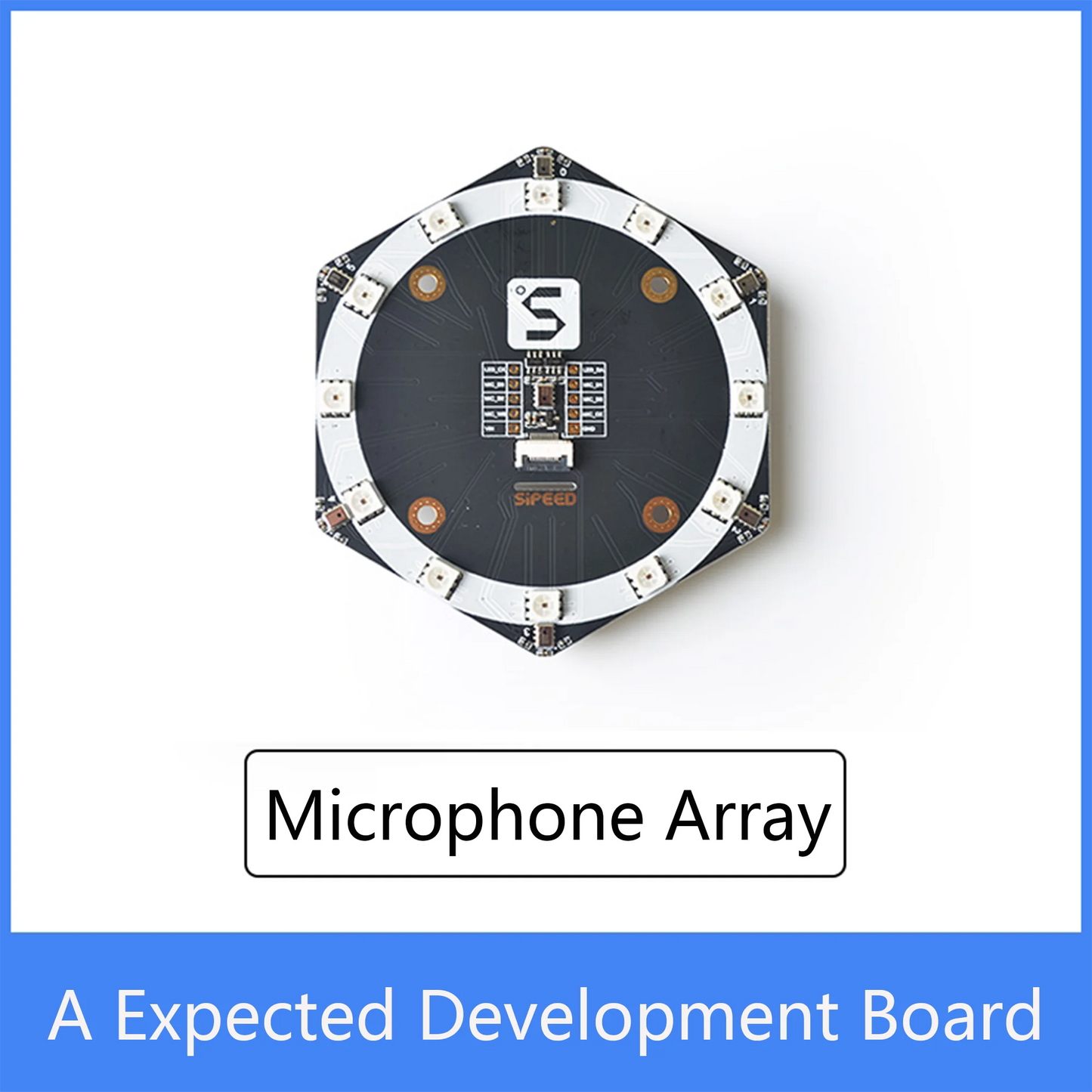 Custom Sipeed 6+1 Mic Array Sound Source Localization Beamforming Speech Recognition Microphone Array Sipeed Authentic Manufacturer