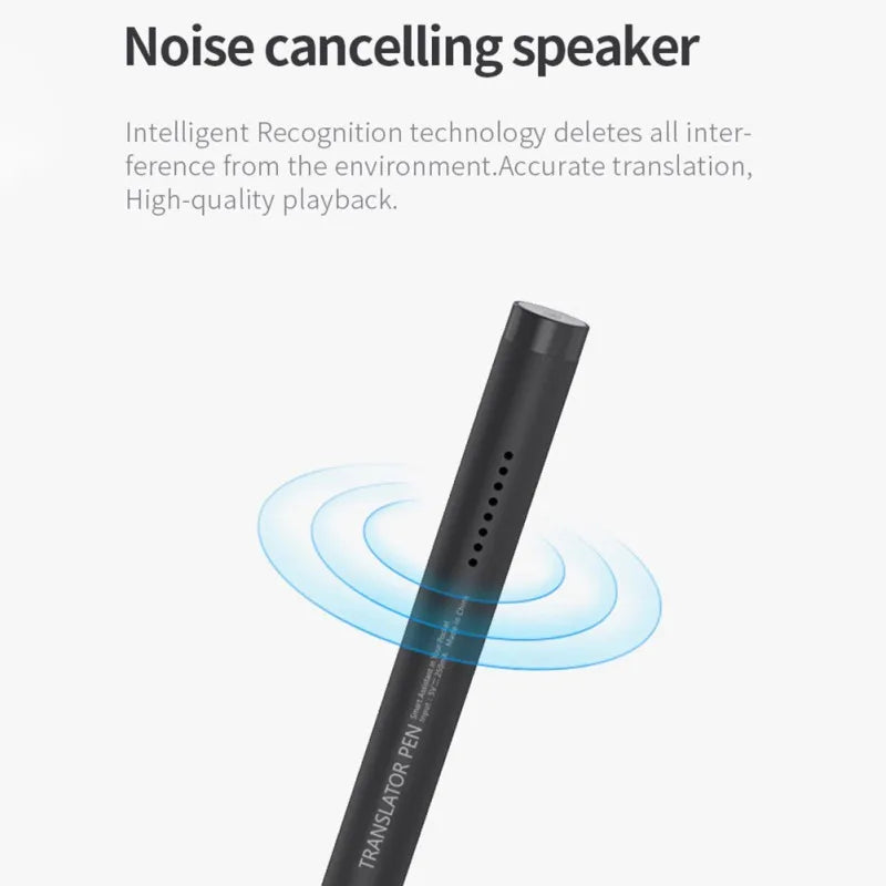 Custom Portable P2 Voice Translator Pen Instant Real Time 40 Languages AI Intelligent Business Signature Pen Smart Translation Stick Manufacturer