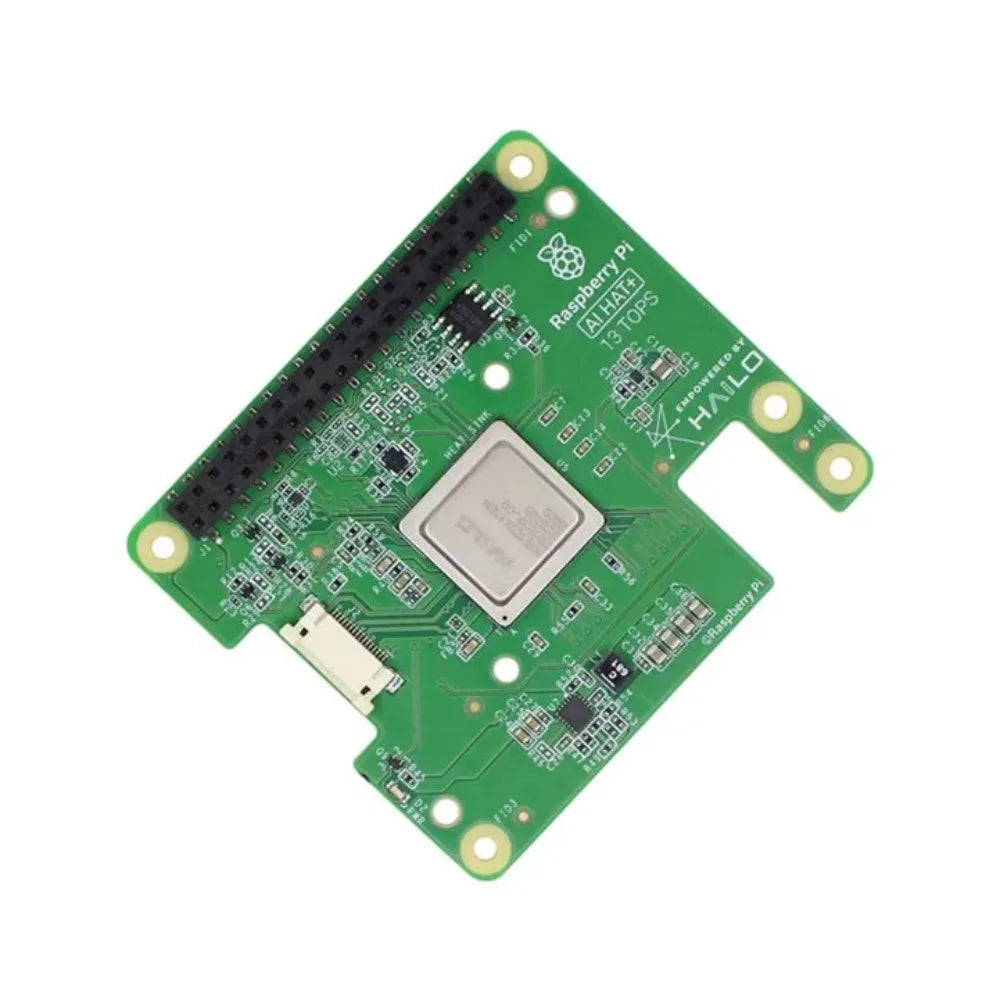 Official Raspberry Pi 5 AI HAT+ Artificial Intelligence Kit with Hailo8l/Hailo8 Accelerator Module, 13Tops/26Tops Custom