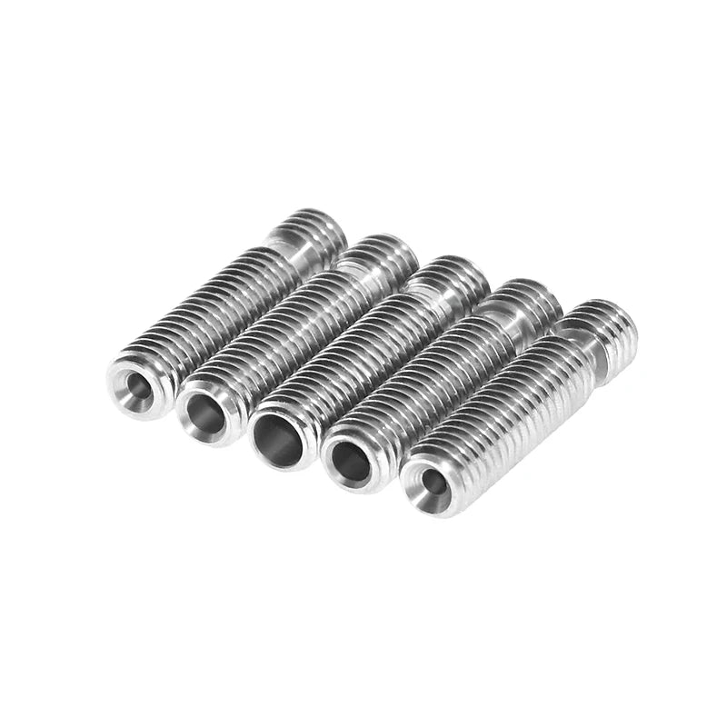 Custom 3D part V5 Stainless Steel Throat WITH PTFE 1.75/3/4.1mm Thread Hot End Filament 3D Printer Part All Metal With PTFE Tube Part Manufacturer