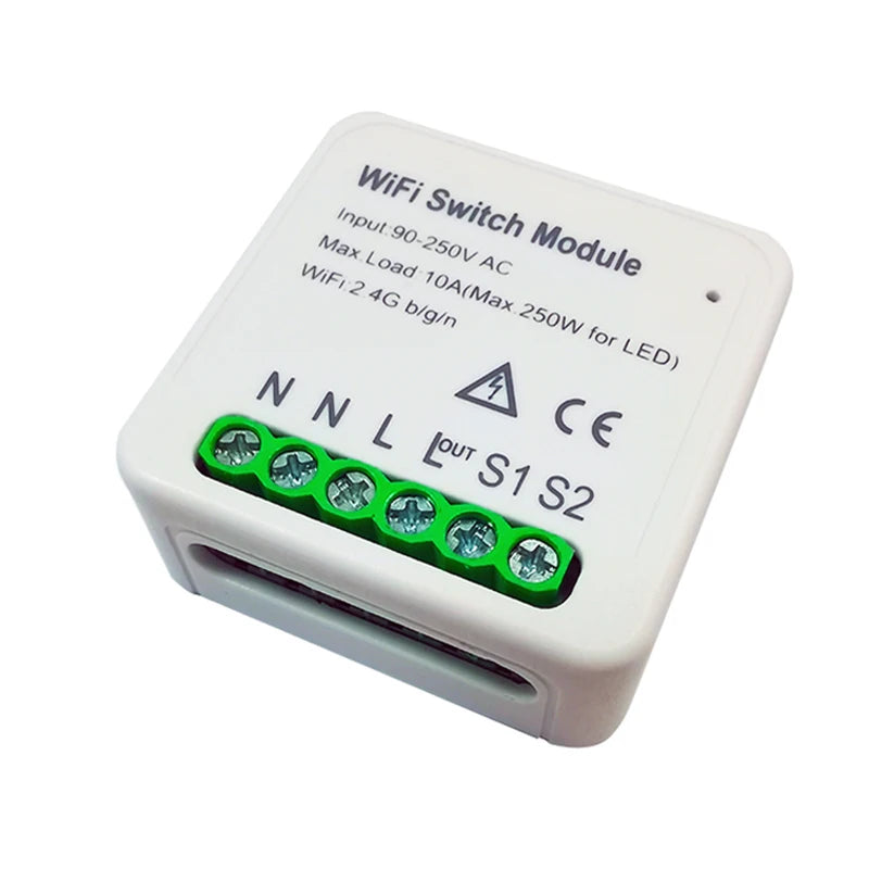 Custom New 1Pc Smart Electronics Life Tuya APP 1/2 Way 95-250V Wireless Remote Switch Smart Automation Module For Alexa Google Home Manufacturer