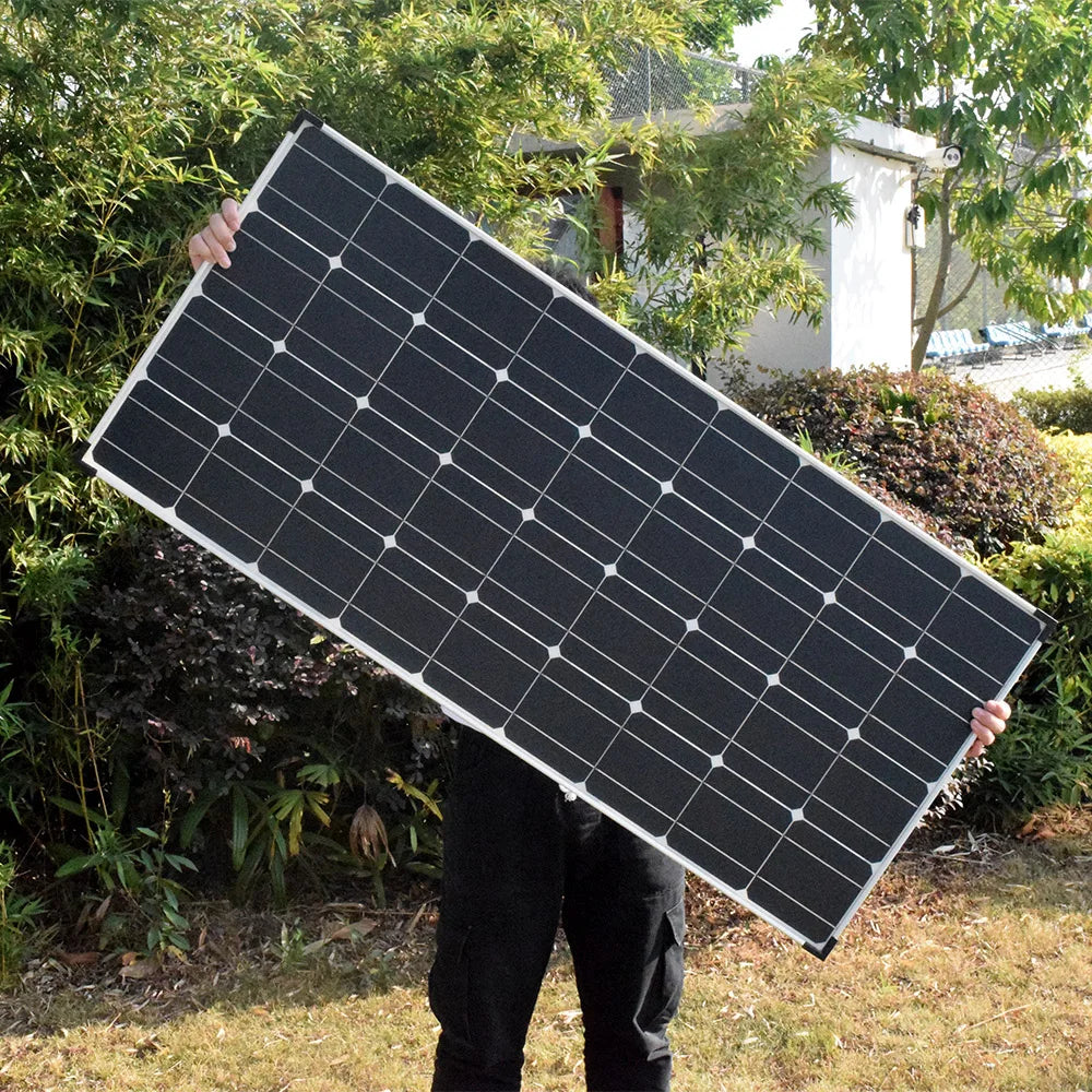 Custom 360W 240W 120W Solar Panel Kit 120 Watt 18 Volt Aluminum Frame Solar Panel Photovoltaic Power Paneles Solares 1160*530*25mm Manufacturer