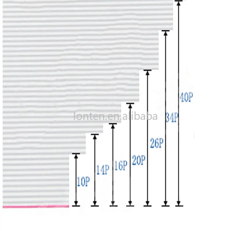 Custom 1Meter 0.635mm Pitch Grey Flat Ribbon Cable For IDC FC 1.27MM Connector 10P/14P/16P/20P/40P 30AWG Wire Manufacturer