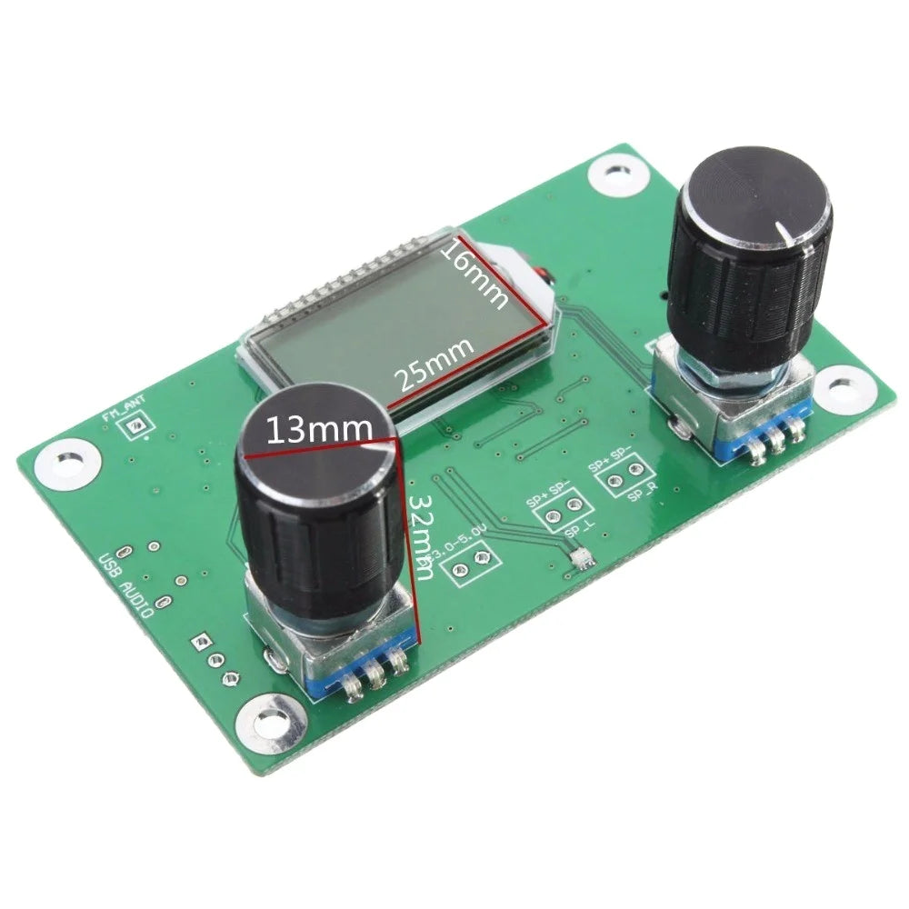 Custom double-sided pcb boards factory multilayer printed circuit board manufacture pcb Digital Stereo FM Radio Receiver Module Manufacturer