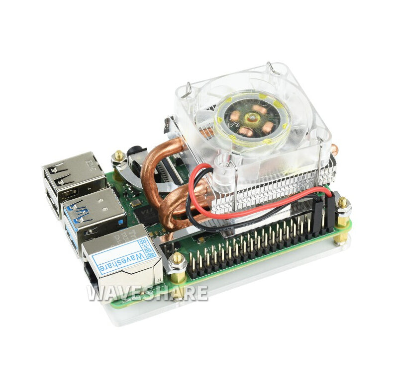 Low-Profile ICE Tower Cooling Fan for Raspberry Pi 4B/3B+/3B, Super Heat Dissipation Custom PCB high quality pcba customize