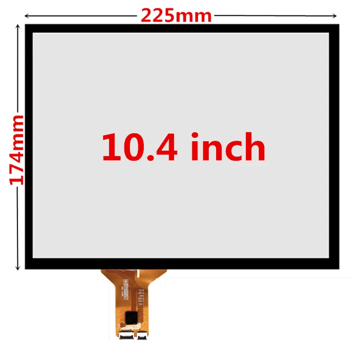 Custom 10.4 Inch 225mm*174mm Raspberry Pi Industrial Equipment Capacitive Touch Digitizer Touch Screen Panel Glass USB Driver Board Manufacturer