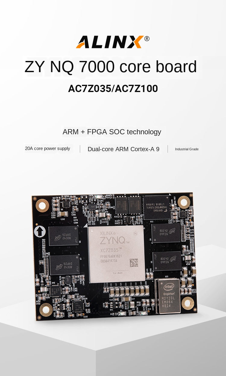 Custom PCB Core Board  Xc7z035 Xc7z100 Industrial Alinx Black and Golden Ac7z035 Ac7z100 flexible keyboard pcba