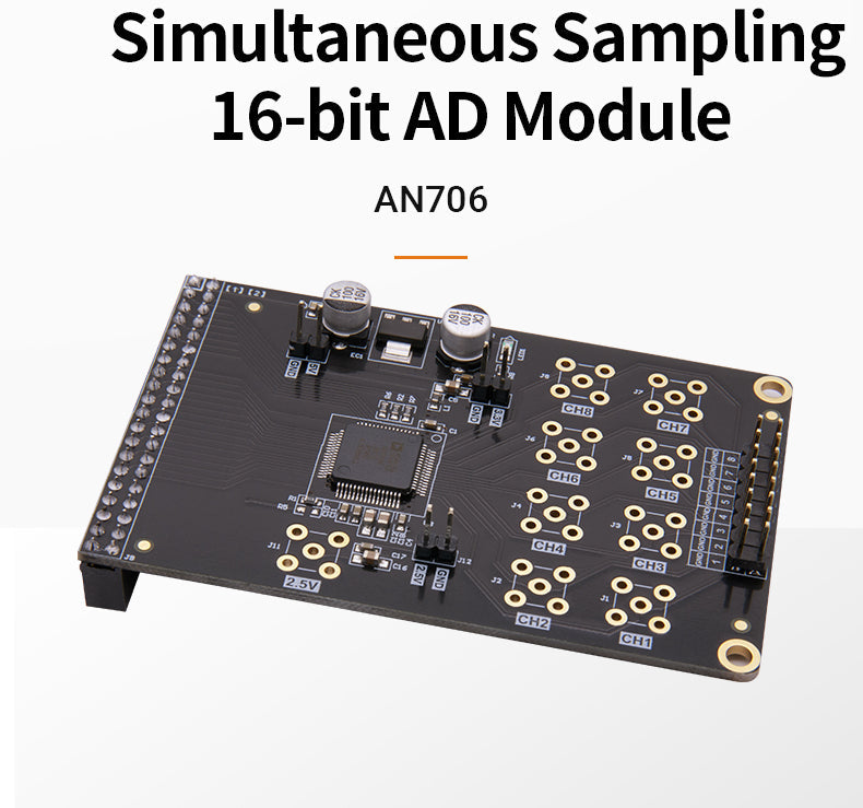 AN706: 16-bits AD Module  Multi-Channels Simultaneous Sampling for FPGA Board Custom PCB smartwatch pcba oem