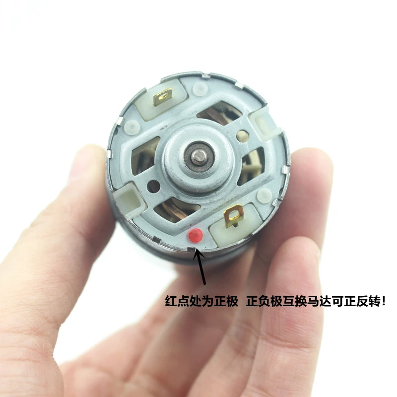 Custom GRS-550WFL6534/75 Carbon Brush Motor DC 18V 22000RPM High Speed Strong Magnetic Cooling Fan for Electric Drill/ Cutting Machine Manufacturer