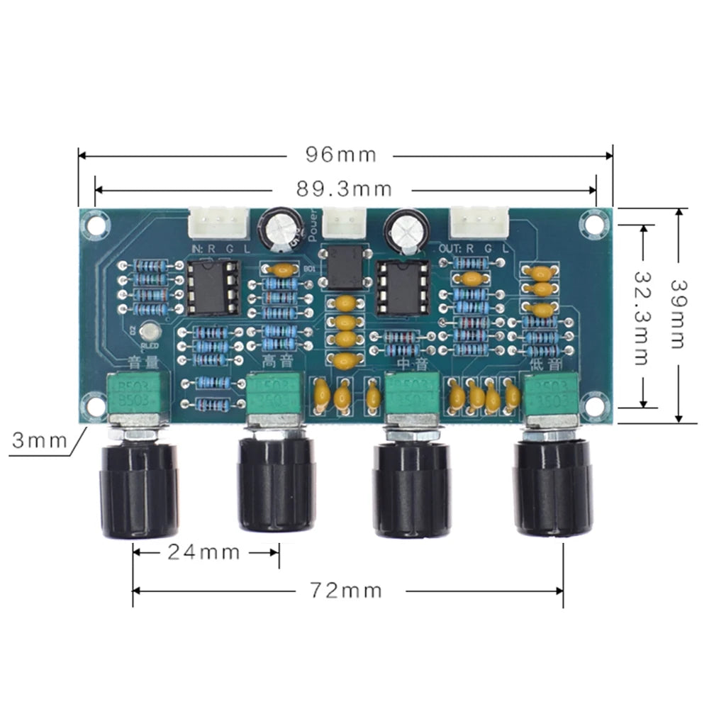 Custom LT-XH-A901 NE5532 Tone Board preamp Pre-amp With treble bass volume adjustment pre-amplifier Tone Controller For amplifier Board Manufacturer