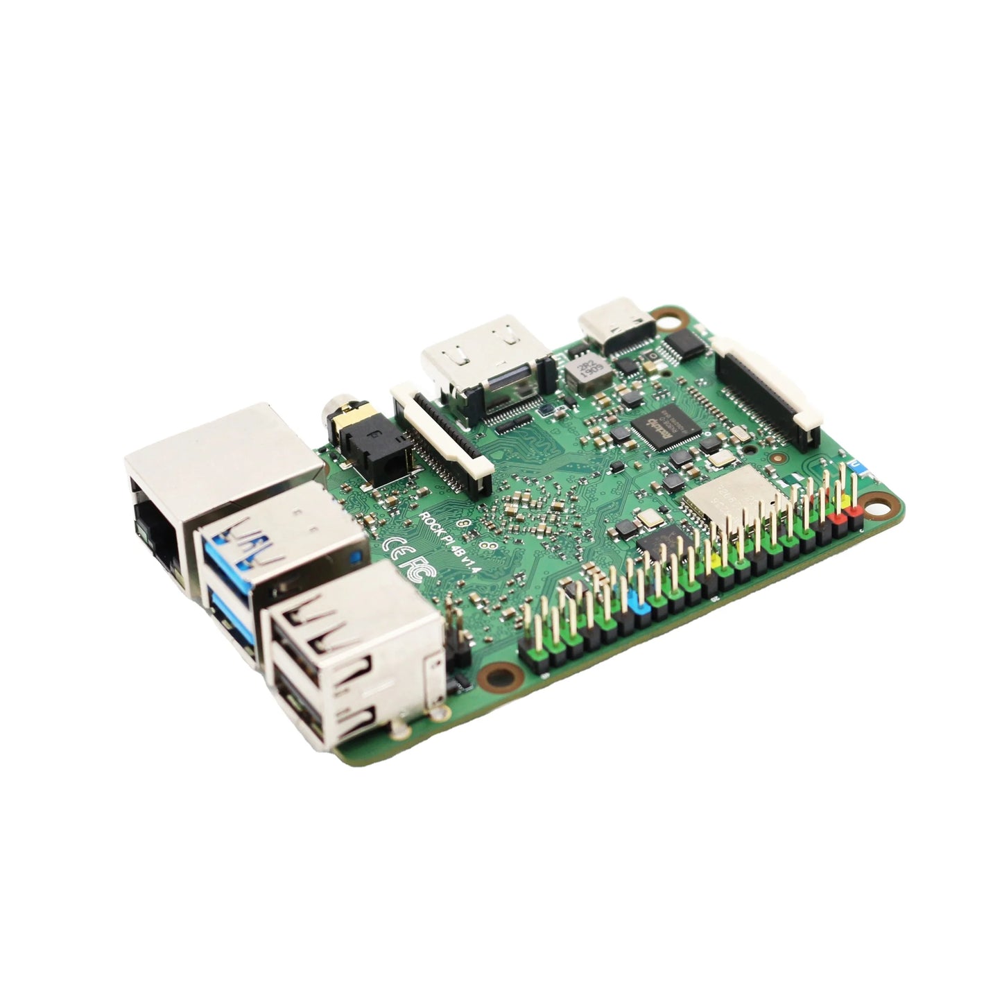 Custom Custom Computer board pcba Pi 4B V1.4 - RK3399 64 Bit Hexa Core CPU - 4 GB LPDDR4 RAM similar as raspberry pi clone Manufacturer