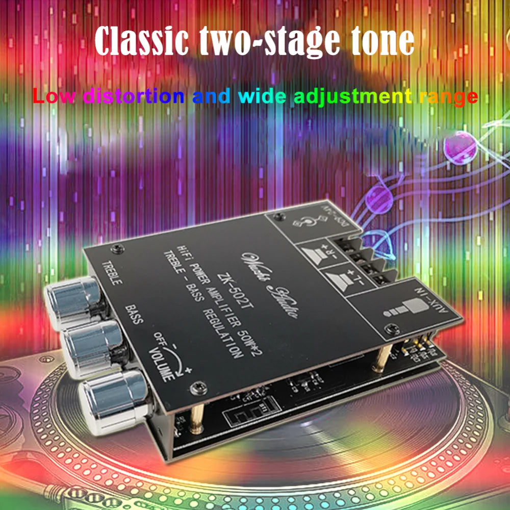 Custom LT-ZK-502T 50Wx2 Stereo Amplifier Board BT-Compatible Audio Speaker Module Manufacturer