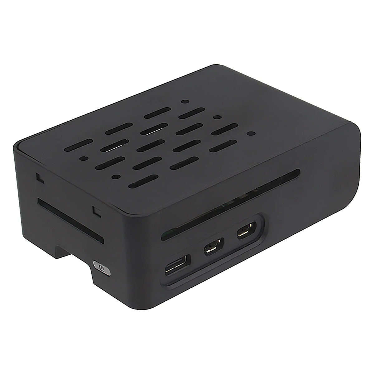 Raspberry Pi 5 ABS Case Support Active Cooler & X1003 PCIe to M.2 NVMe Shield