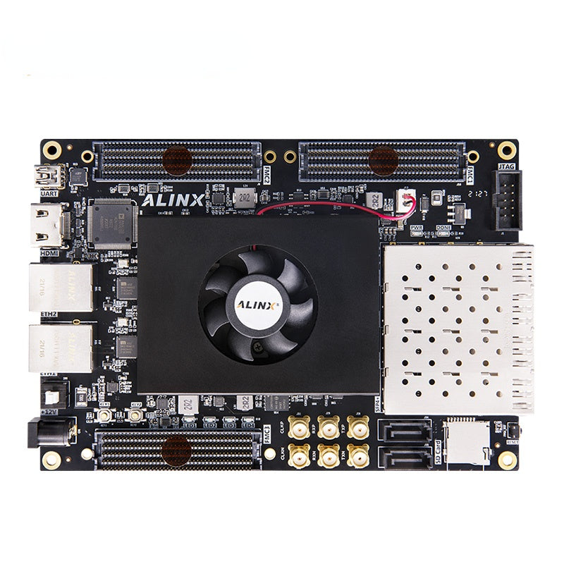 AXKU040: Xilinx Kintex UltraScale XCKU040 FPGA Board Video Processing 4GB DDR4 4x10G SFP Transmission FMC HPC Custom PCB pcb wif