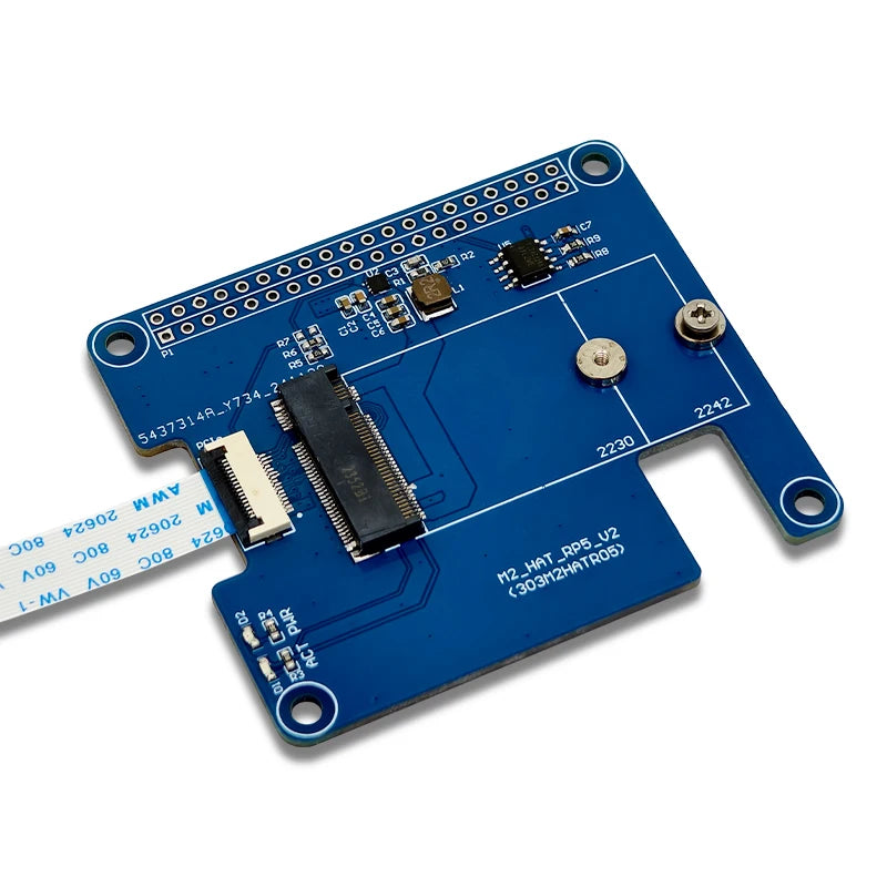 Raspberry Pi 5 M.2 HAT+expansion board AI Kit supports Hailo8L module NVMe solid-state expansion