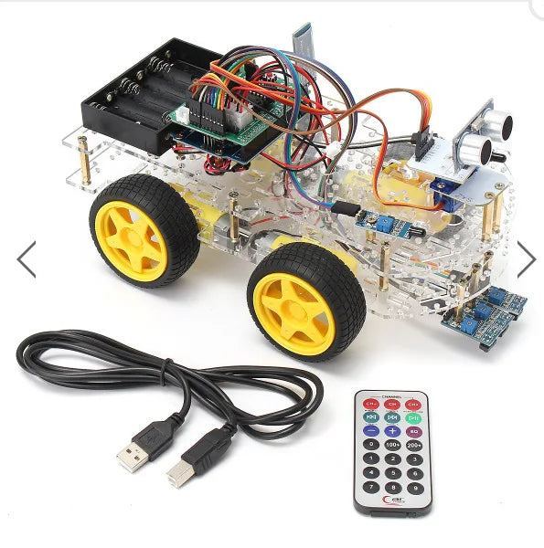 Custom Smart Car Kit Tracking Ultrasonic Obstacle Avoidance Programmable Robot Manufacturer