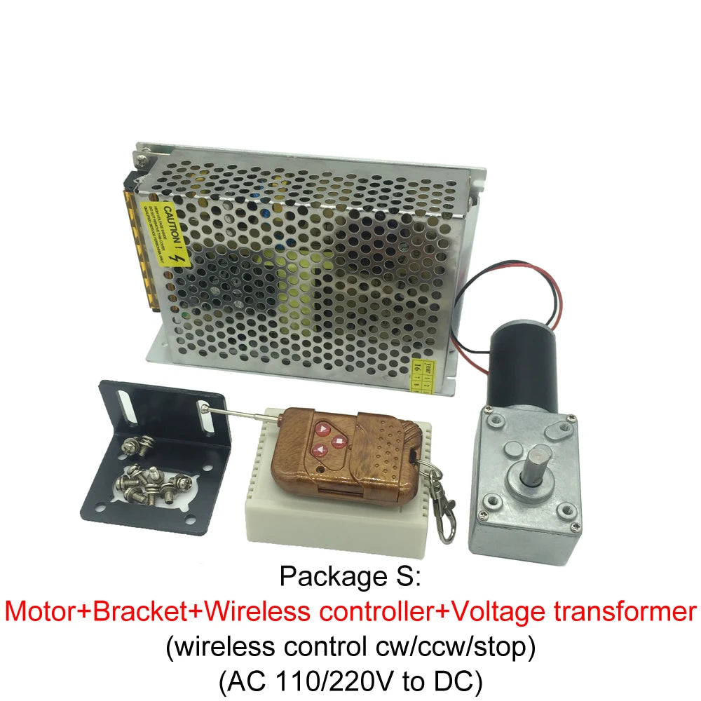 Custom A58SW31ZY 7-470rpm DC 24v Worm Geared Magnetic Motor 1.6-70kg.Cm High Torque D Shaft 12v Motor Rotating Table Door Self-Lock Manufacturer