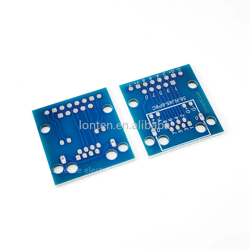 Custom RJ45 Network Port Adapter Test Board Horizontal 8p Crystal Head Female Socket Circuit Board with Light Manufacturer