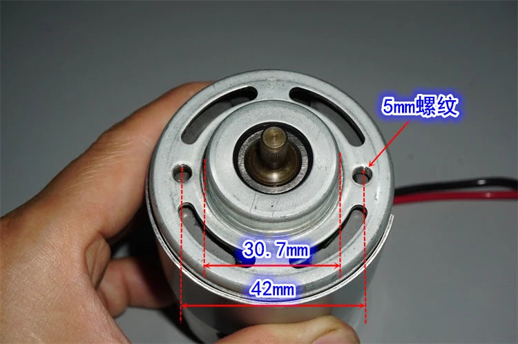 Custom Johnson 800W Carbon Brush Power Motor DC 12V 18V 24V 19000RPM High Speed Double Ball Bearings for Electric Tool Saw Lawn Mower Manufacturer