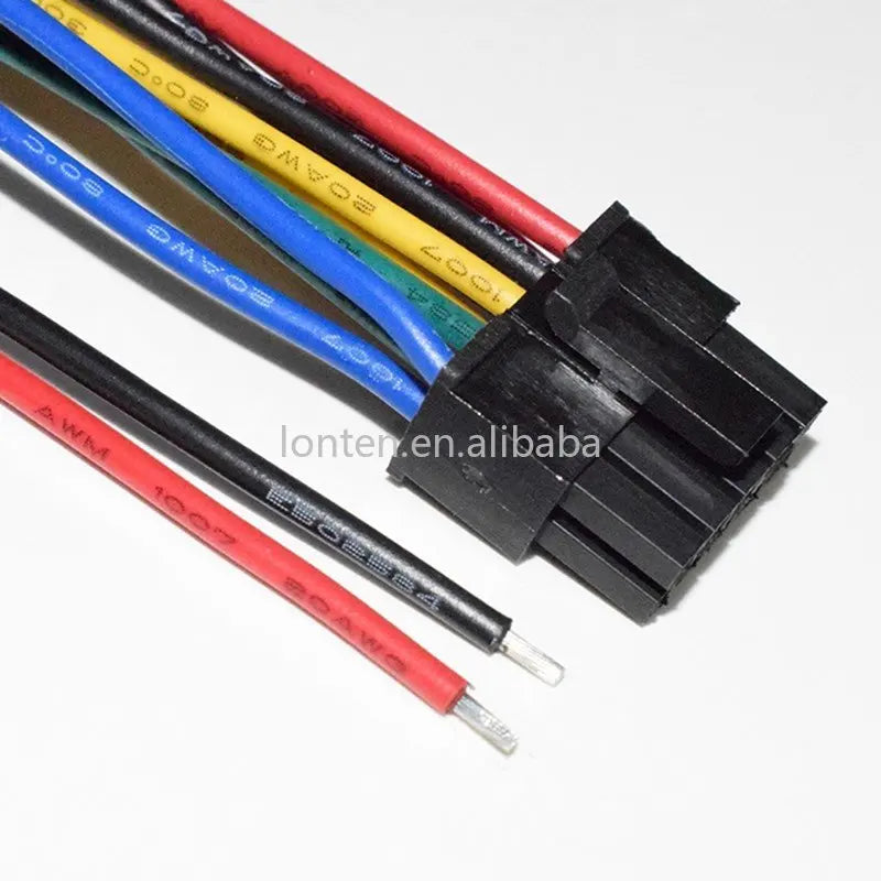 Custom 5PCS Molex 3.0MM Cables 20AWG Small 5557 5559 Male Female Air Docking Electronic Cable, MX3.0 43025 Terminal Line Manufacturer