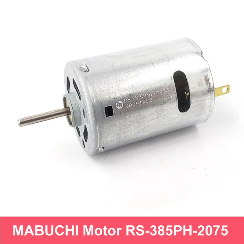 Custom RS-385PH-2075 Carbon Brush Motor DC 12V 11800RPM High Speed Large Torque with Cooling Hole for Electric Tools Toy Car Manufacturer