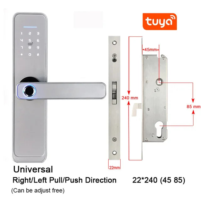 Custom Hot Tuya Smart lock Waterproof smart Fingerprint door lock WiFi lock Manufacturer