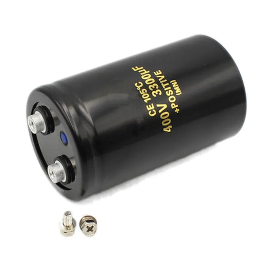 Custom 400V3300UF 63.5*105MM 3300UF 400V Bolt/Screw Foot Audio Filter Electrolytic Capacitor Manufacturer