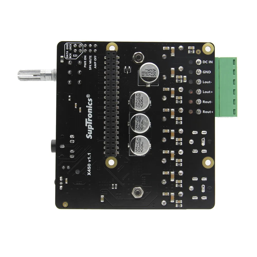 Custom Raspberry pi 4 Computer Model B HIFI DAC+AMP Expansion Board, X450 Audio Sound Card for Raspberry Pi 4/Pi 3B+ Plus/3B Manufacturer