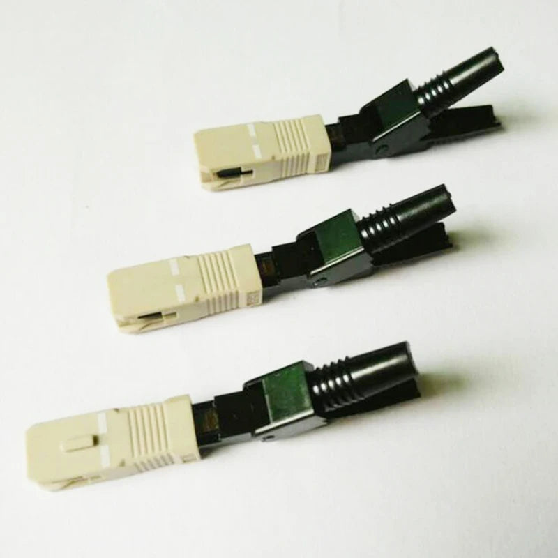 Custom 100PCS FTTH SC UPC multimode fiber optic SC UPC quick connector SC FTTH Fiber Optic Fast Connector SC Connector Manufacturer