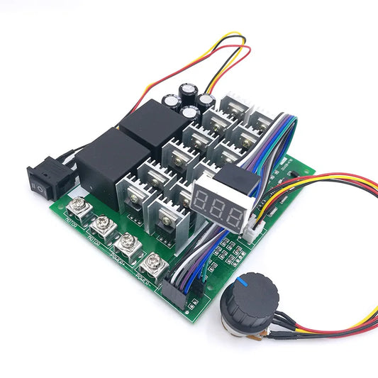 Custom 60A 10-55V Digital display PWM speed controller module forward reversal 0~100% adjustable DC motor 12V 24V 36V 48V MAX 100A Manufacturer
