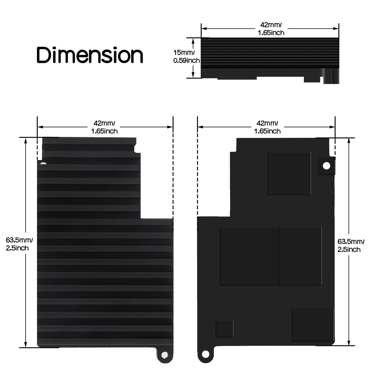 Raspberry Pi 5 Passive Cooler H509 Heatsink