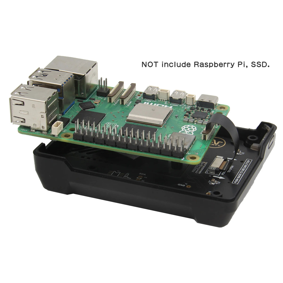 Custom  NEO 5 PCIe to M.2 NVME Case for Raspberry Pi 5