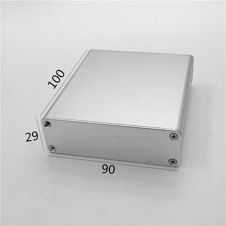 Custom Sliver/Black color aluminum housing case for electronics project case 29(H)x90(W)x100(L) mm Manufacturer