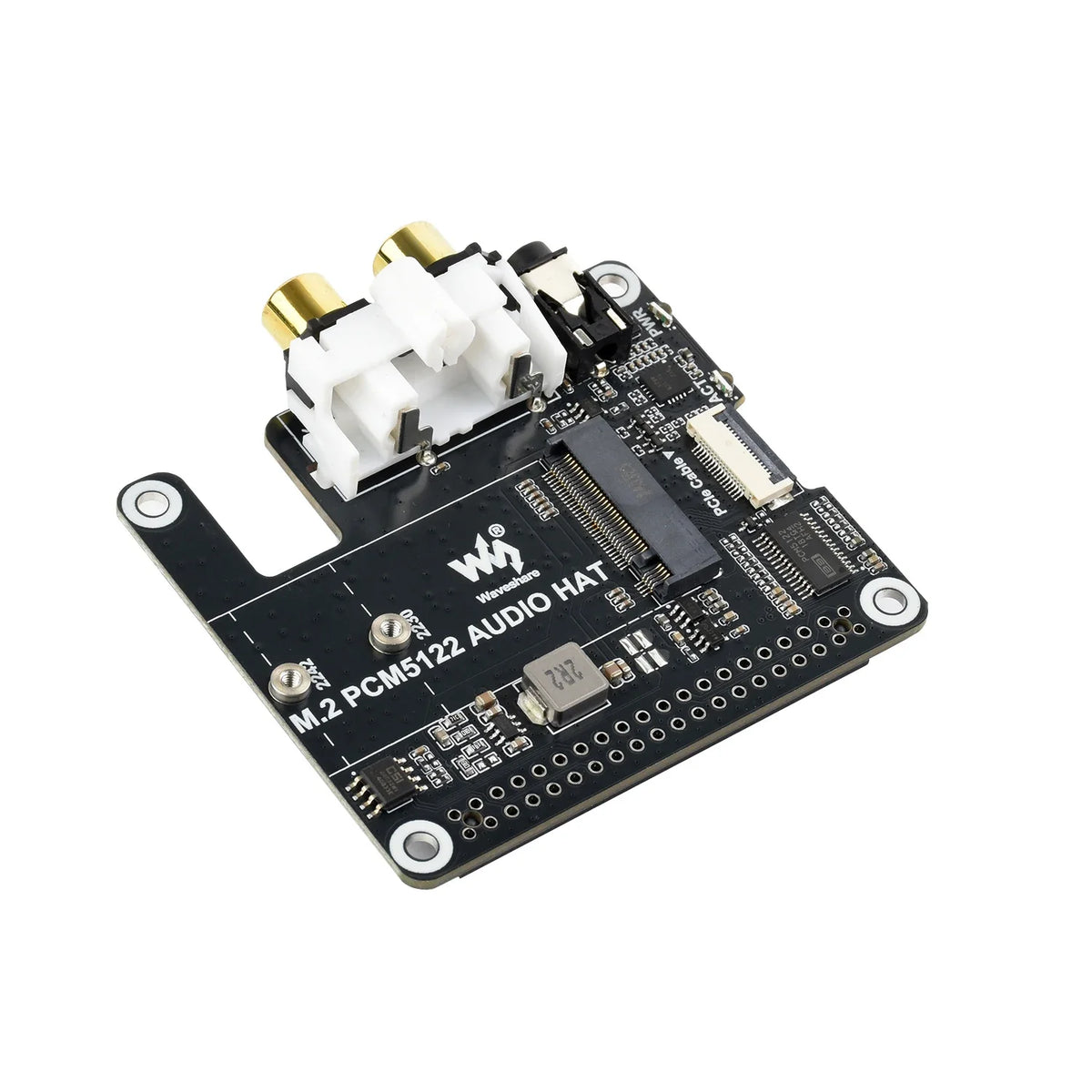 PI5 PCIe To M.2 HAT I2S Audio Extension for RasPi Raspberry Pi 5 NVMe Solid State Drive SSD Projects Expansion Board Accessories