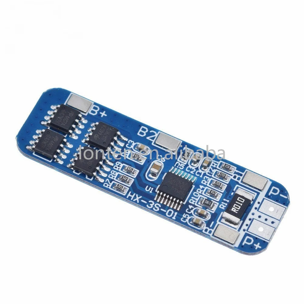 Custom 3S 12V 18650 10A BMS Charger Li-ion Lithium Battery Protection Board Circuit Board 10.8V 11.1V 12.6V Electric Manufacturer